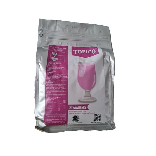 [ABPB01114] Powder Tofico Strawberry 1 kg