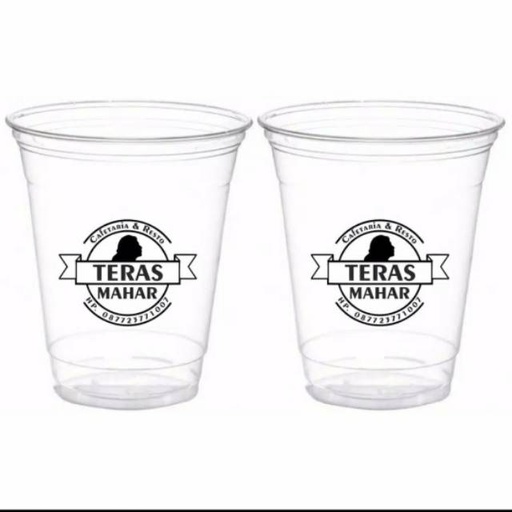 [ARF010420] Sablon Gelas 18 oz datar isi 500