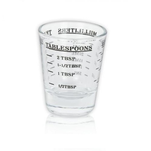 [7RHAN6TP] MD19 60ml Gelas Sloki Ukur Two Shot Bulat