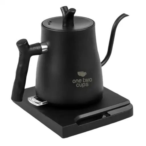 [7CHX7UBK] HR462 KBX Black 1L Teko Leher Angsa Gooseneck Kettle
