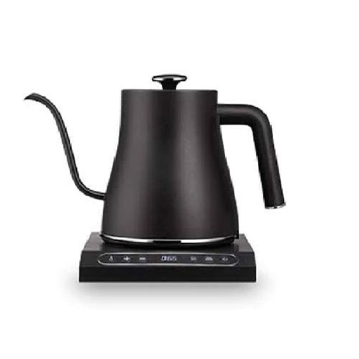 [7RHXXEBK] LPS1995 Edoolffe Black 800ml Teko Leher Angsa Gooseneck Kettle
