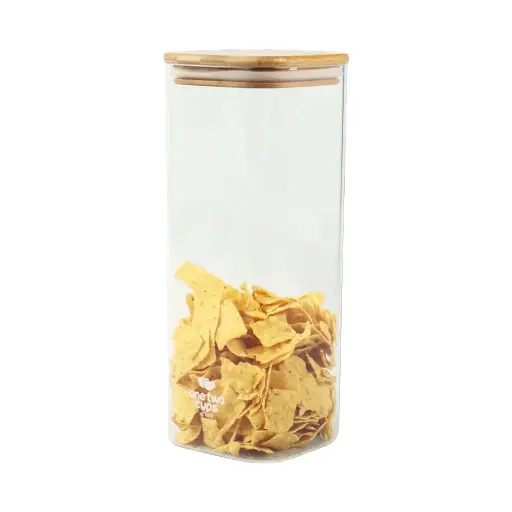 [7RHZZBTP] HC1019 2L Toples Kaca Kedap Udara One Two Cups