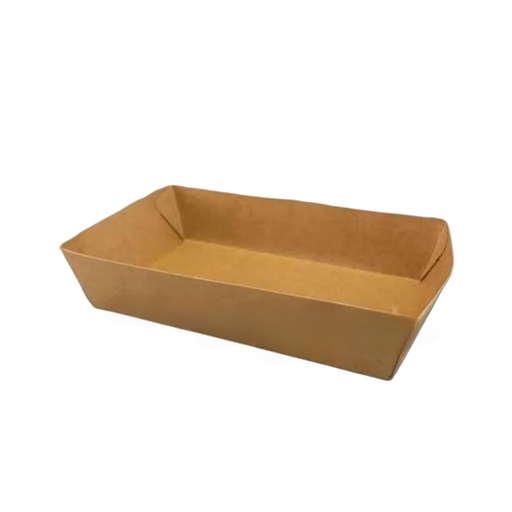 [APK02084] Tray Paper Lunch M Kraft Coklat