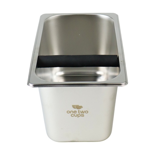 [APPKK01016] Knock Box Waste Container Barista Stainless Panjang
