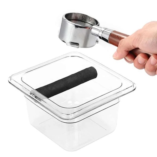 [APPKK01018] Knock Box Waste Container Barista Transparan Kecil
