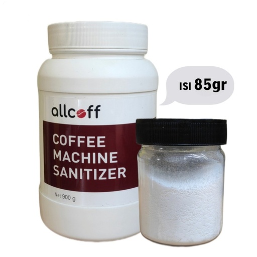 [APPKM01140] Bubuk Descaler Detergen Mesin Kopi Espresso Allcoff 100gr