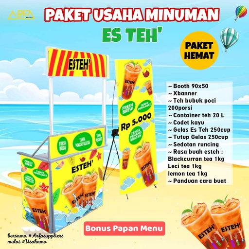 [APP01017] Paket Usaha Minuman Es Teh Hemat
