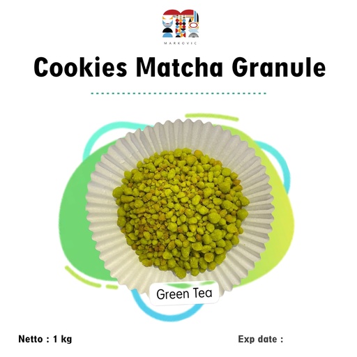[ABT01036] Cookies Crumble Matcha Granule 1 kg