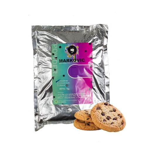 [ABPMV04007] Bubuk Minuman Markovic Cookies & Cream Plain
