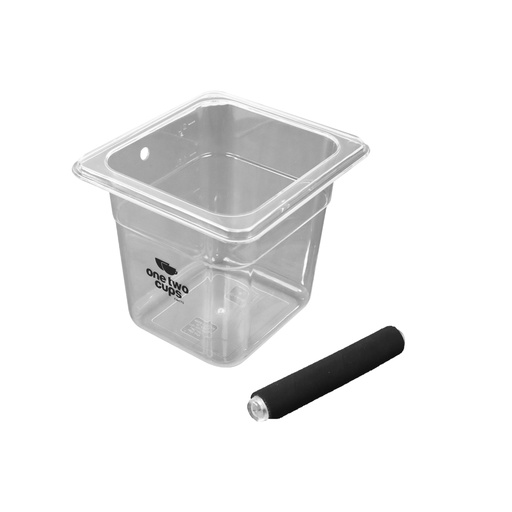 [APPKK01017] Knock Box Waste Container Barista Transparan Besar