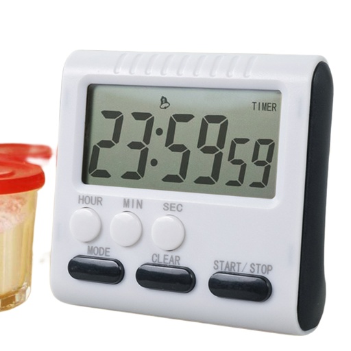 [7RHA0DBK] QASIQ Black Mini Timer Magnetic Stand Countdown Clock