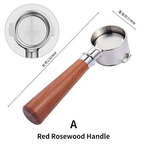 Handle Coffee Bottomless Portafilter 51mm 2 ear Delonghi
