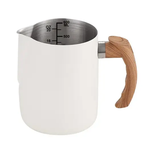 [APPKM01214] DROHOEY Milk Jug 900ml gagang Kayu
