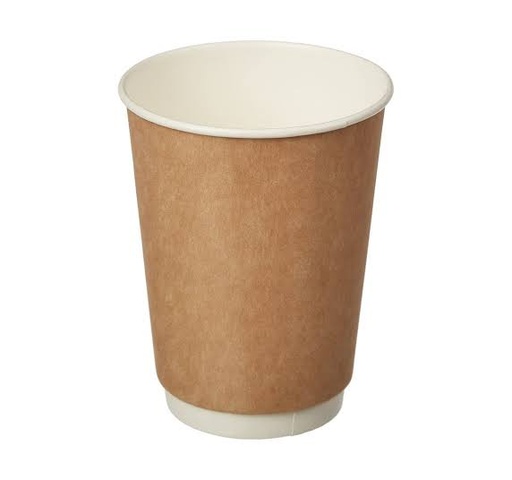 [APG01019] Paper Cup Double Wall Kraft / Coklat 8 oz 
