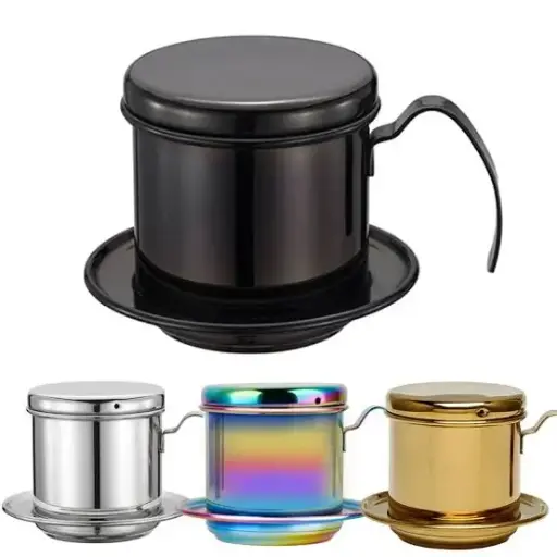 One Two Cups Vietnam Drip Coffee Filter Saringan Kopi Sekrup 120ml Multi Color