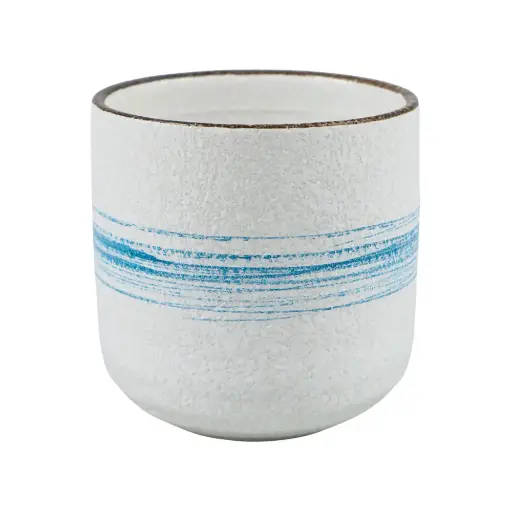 [7RHZPPWH] EP024 RHE White 200ml Gelas Cafe Keramik