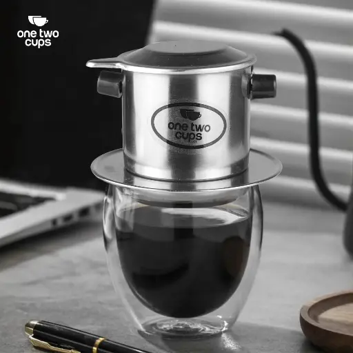 [7CHTABSV] 7QON7Q 120ml Vietnam Drip Coffee Filter Pot One Two Cups