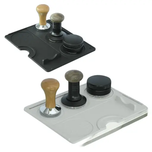 [APPKT01069] S24 OneTwoCups Tamper Mat Espresso Silicone Alas Tamper Portafilter Organizer