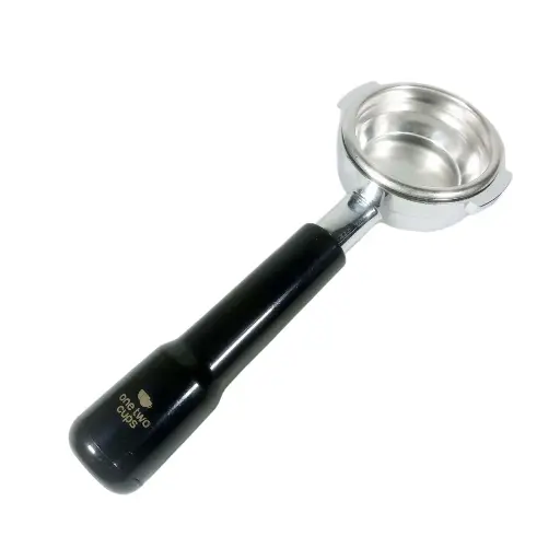 RJ8 Black 58mm 2Ear Portafilter Bottomless Naked One Two Cups