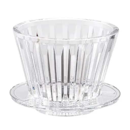 [7CHTMJTP] B75 Transparan Wave Coffee Dripper V60 1-2 Cup Timemore