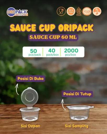 [SCO0060] 60ml Sauce Cup Oripack