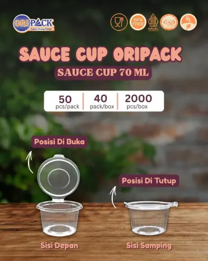 [SCO0070] 70ml Sauce Cup Oripack