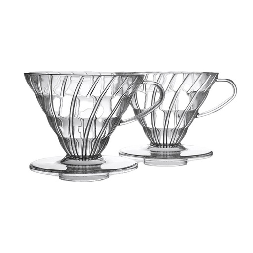 [7CHZ33GY] SE105 Coffee Dripper V60 Akrilik Gray 1-4 Cups