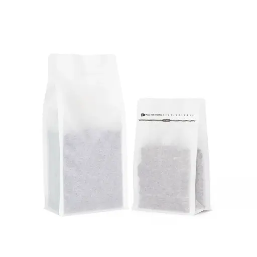 250gr Kemasan Kopi Standing Pouch Rice Paper Zipper Lock 15x16cm