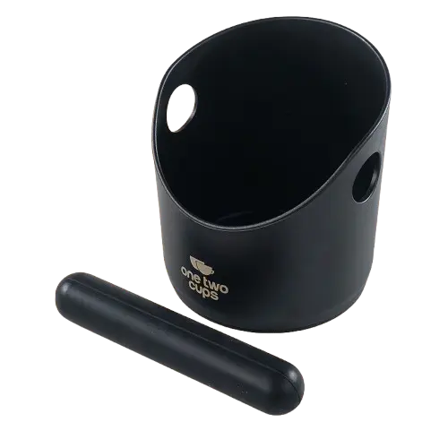 [7RHX75BK] EA02682 Model A Black Knock Box ABS Wadah Ampas Kopi