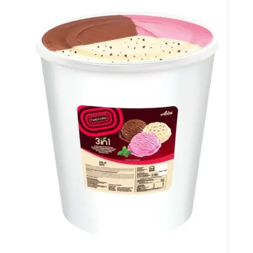 [3IN1AICE] Ice Cream Neapolitan 3in1 8L Halocoko