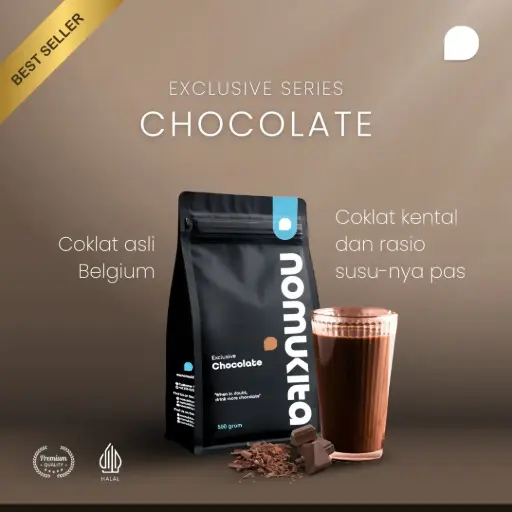 [NMKT0003] Powder Nomukita Exclusive Chocolate 500g