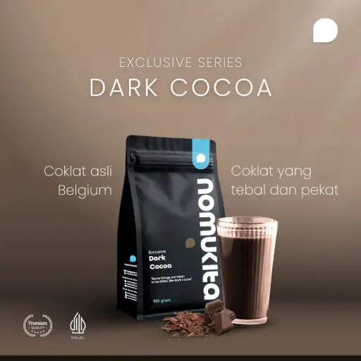 [NMKT0005] Powder Nomukita Exclusive Dark Cocoa 500g