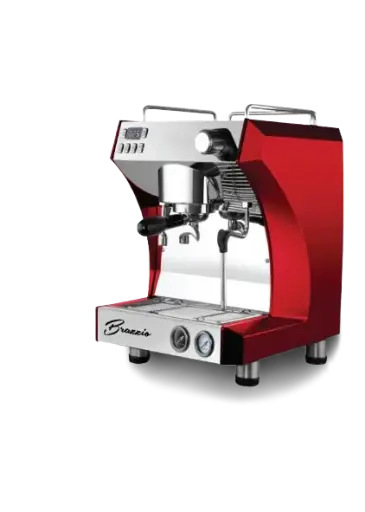 FCM3121A Brazzio CR Glossy Red Ferratti Ferro Mesin Espresso 