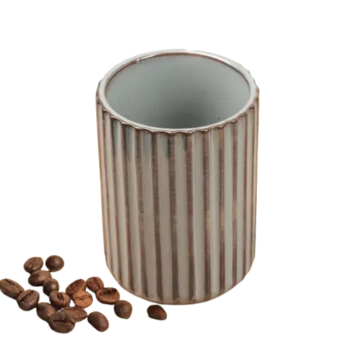 [7CHKT3GY] GS145 Gray 300ml Gelas Cafe Keramik Vintage